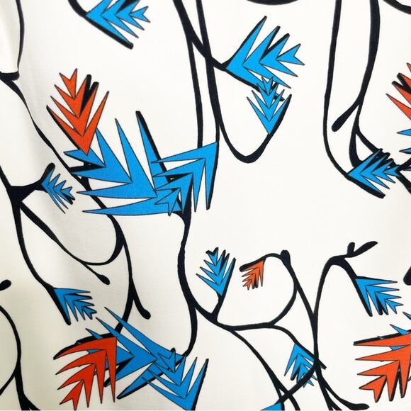 TANYA TAYLOR Henry Sleeveless Printed Top Size 2 - Picture 3 of 6